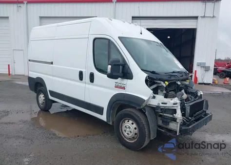 2020 Ram Promaster 1500 High Roof 136 Wb z USA, uszkodzony, nr VIN 3C6TRVBG6LE142060